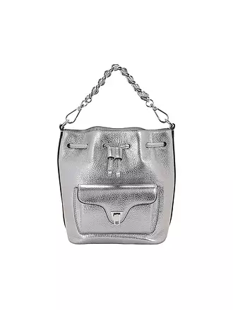 COCCINELLE | Ledertasche - Hobo Bag COCCINELLEBEAT GENERATION | silber